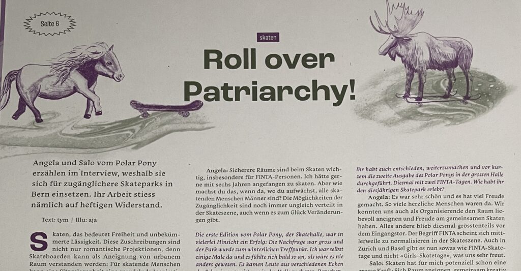 roll over patriarchy polar pony megafon